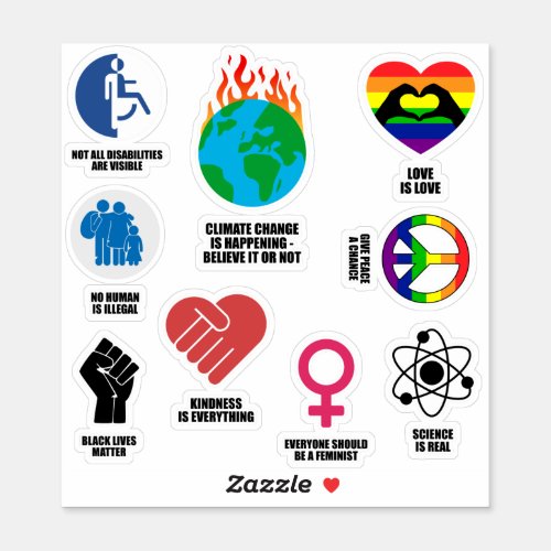 Activism  Social Justice Assortment Pack Sticker
