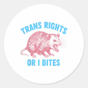 Activist Lgbtq Transgender Equality Trans Rights O Classic Round Sticker