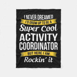 Activity Coordinator Activity Professionals Week  Fleece Blanket