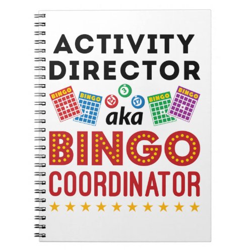 Activity Director aka Bingo Coordinator Notebook
