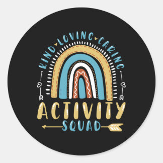 Activity Squad Activity Director Activity Assistan Classic Round Sticker