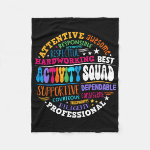 Activity Squad Istant Team Professionals Week Dire Fleece Blanket
