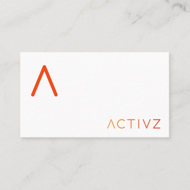 ACTIVZ Business Cards (Front)