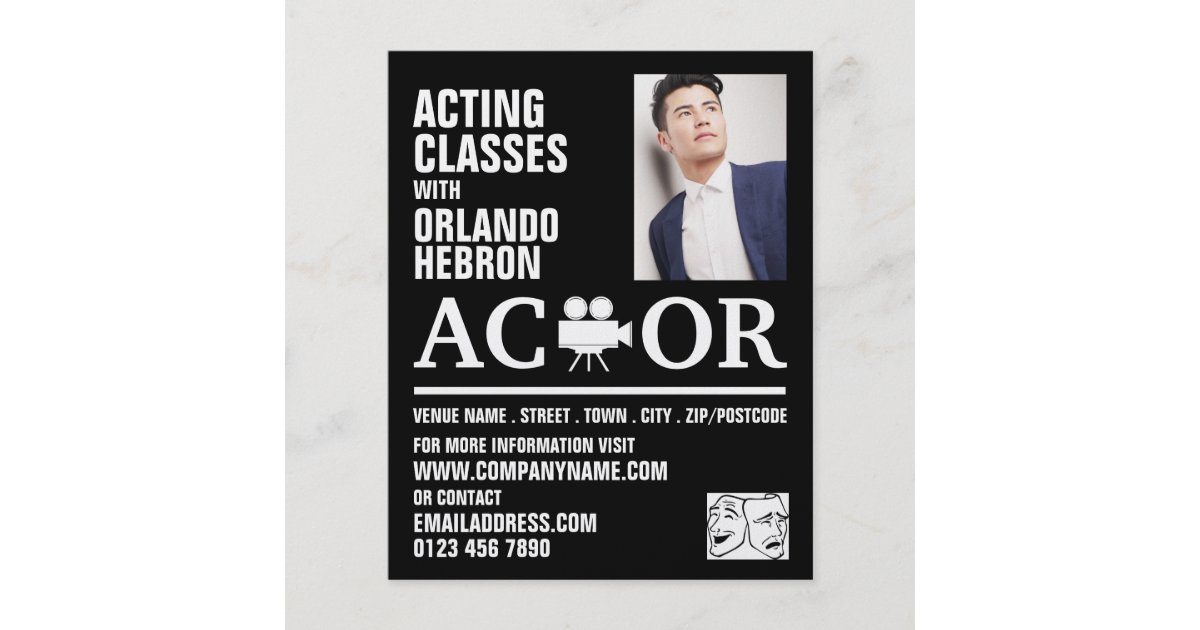 acting class flyer