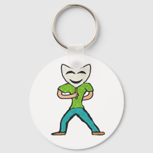 Actor Acting With Mask Keychain