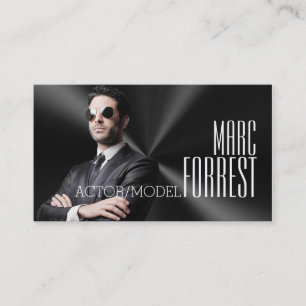 Actor Actress Model Headshot Filming Theater Business Card