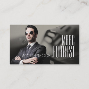 Actor Actress Model Headshot Filming Theater Business Card