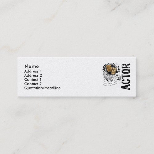 Actor Alchemy of Acting Business Card Templates