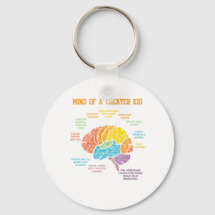 Actor Brain Theatre Thater Acting Actress Gift Keychain