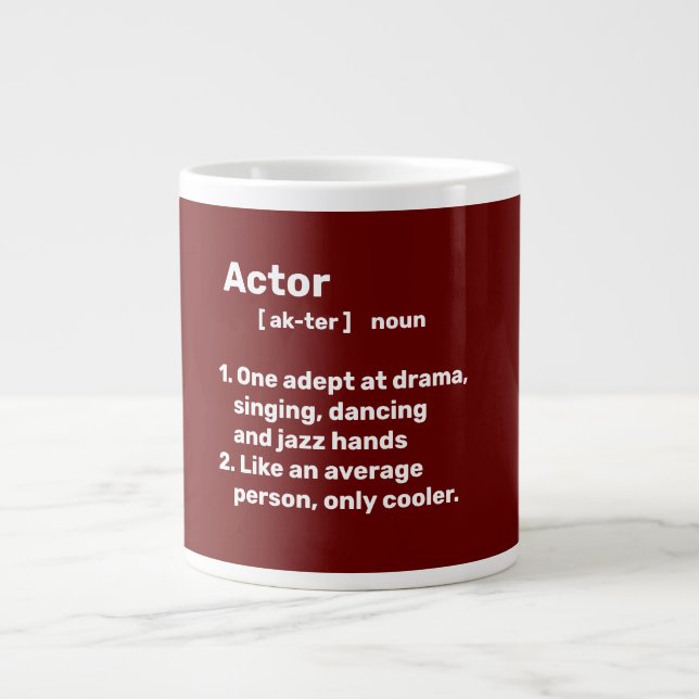 Actor definition giant coffee mug (Front)
