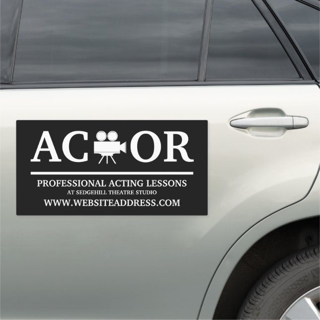 Actor, Film Production Car Magnet (In Situ)