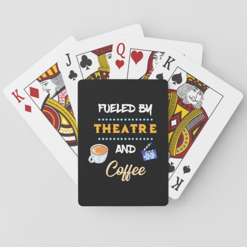 Actor Fueled By Theatre Coffee Playing Cards