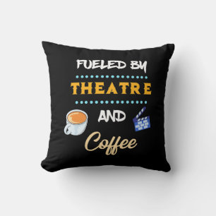 Actor Fueled By Theatre Coffee Throw Pillow