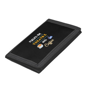 Actor Fueled By Theatre Coffee Trifold Wallet
