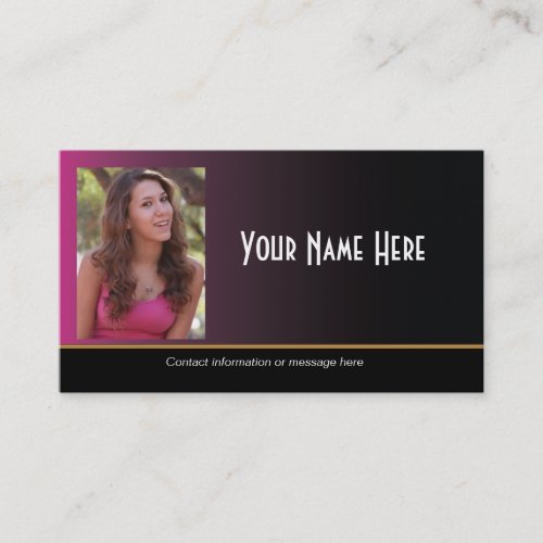 Actor Headshot Business Card