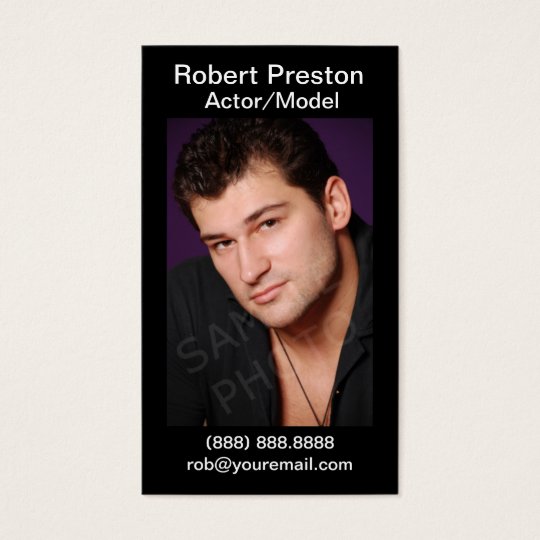 Actor Headshot Business Cards