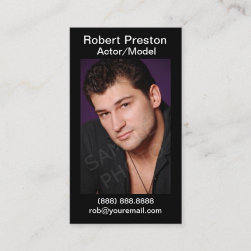 Actor Headshot Business Cards