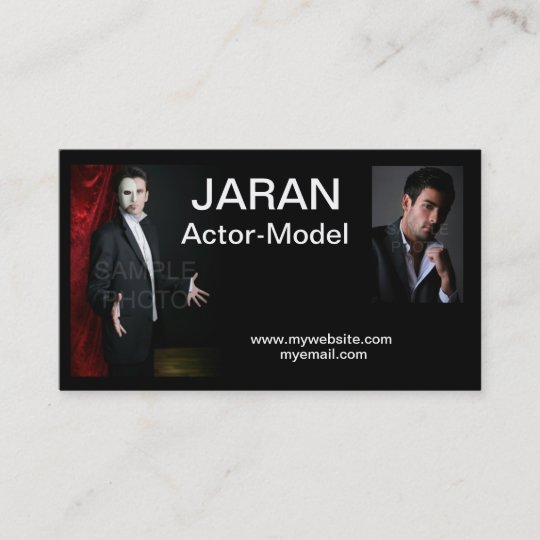 Actor Headshot Business Cards