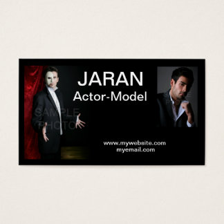Actor Business Cards Templates Zazzle Actor Headshot Business Cards