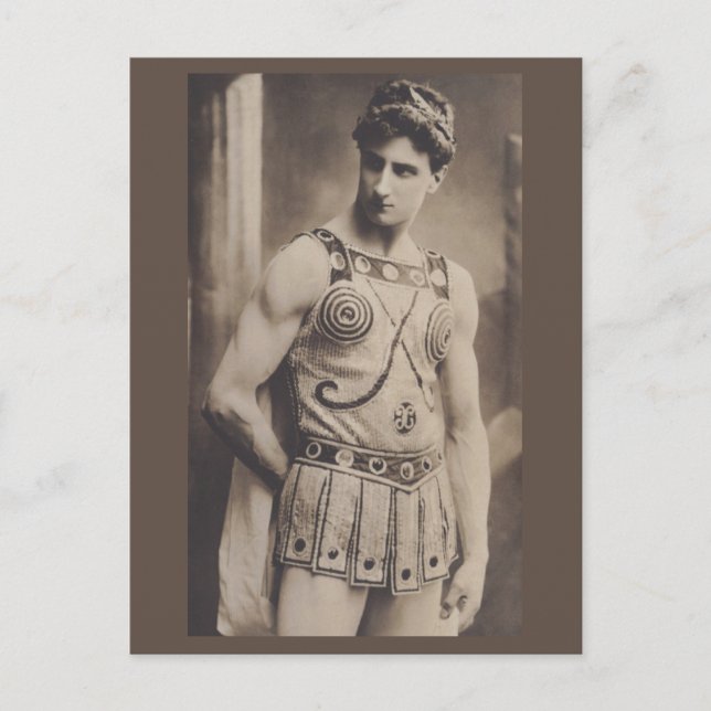Actor in Roman Costume 1910 Postcard (Front)