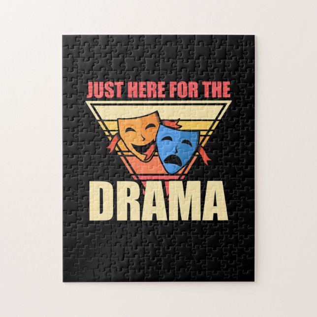 Actor Just Here For The Drama Jigsaw Puzzle (Vertical)