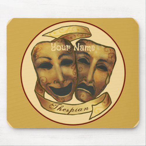 Actor Masks Mouse Pad