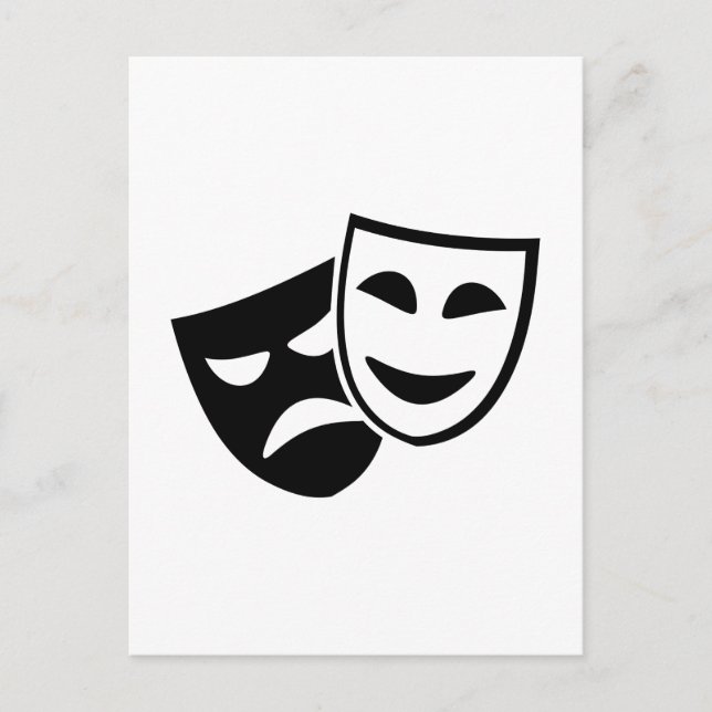 Actor masks postcard (Front)