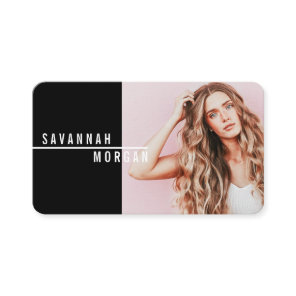 Actor model dancer photo trendy contemporary bold business card