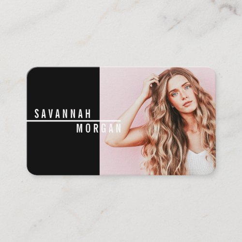 Actor model dancer photo trendy contemporary bold business card