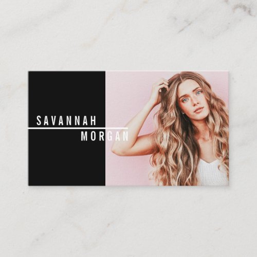 Actor model dancer photo trendy contemporary bold business card