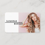 Actor Model Dancer Photo Trendy Contemporary Bold Business Card at Zazzle