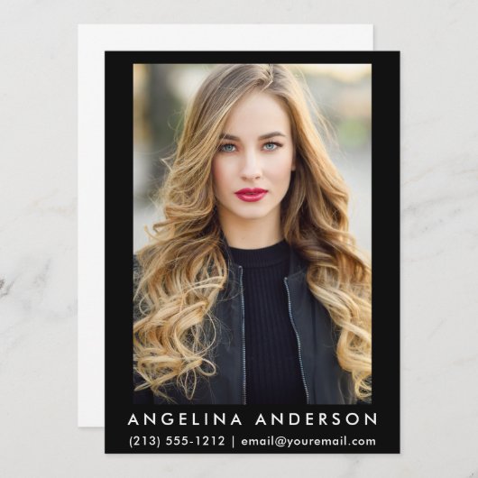 Actor Model Photo Card B (Front/Back)