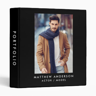 Actor Model Portfolio Binder Black
