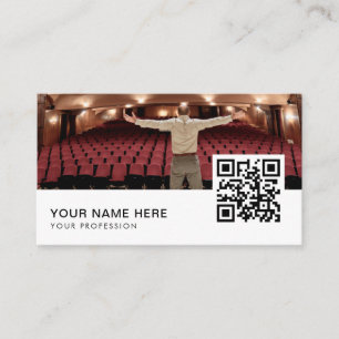 Actor model QR Code  Business Car Business Card