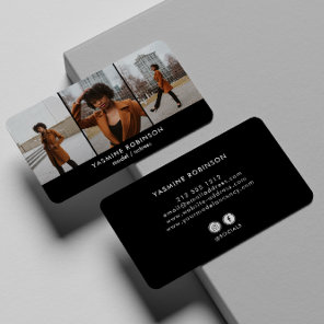 Actor Model Singer Dancer 3 Photo Social Icon Business Card