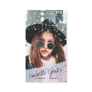 Actor Model Singer Dancer Photo Business Card