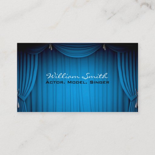 Customizable Actor/model/to singer business card templates