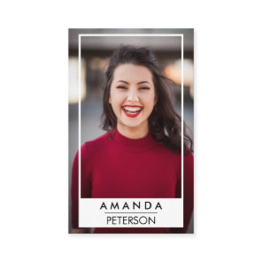 Actor Models Dancer Photo Frame Business Card