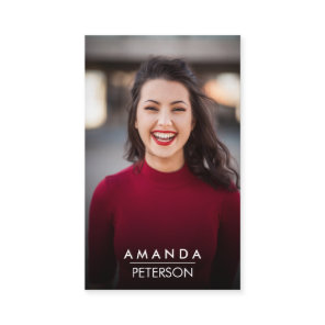 Actor Models Dancer Photo QR CODE Business Card