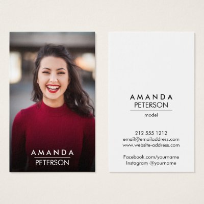 Actor Models Dancer Photo Social Media Icons Business Card Actor Models Dancer Photo Social Media Icons Business Card Zazzle