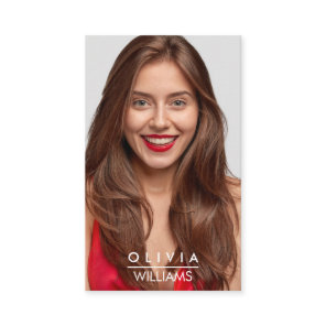 Actor Models Dancer Photo Transparent Gradient  Business Card