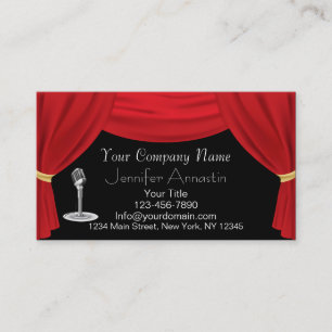 Actor or Singer Business Card