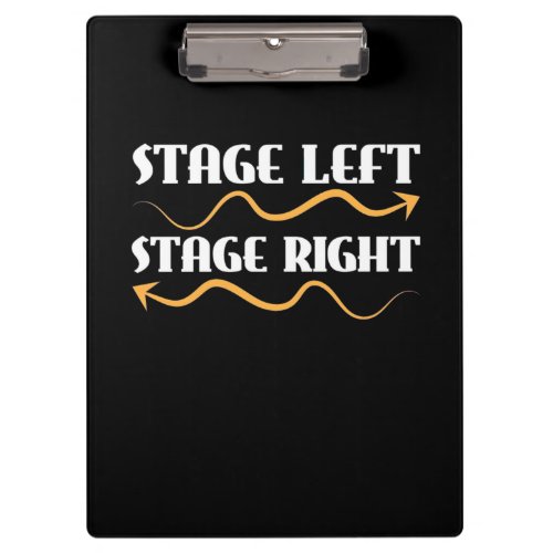 Actor Stage Left Stage Right Clipboard