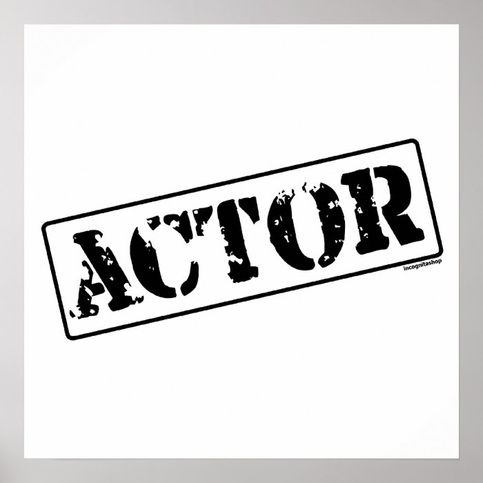 Actor Stamp Poster