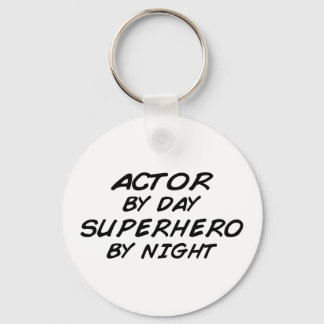 Actor Superhero by Night Keychain