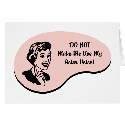 Actor Voice (Front Horizontal)