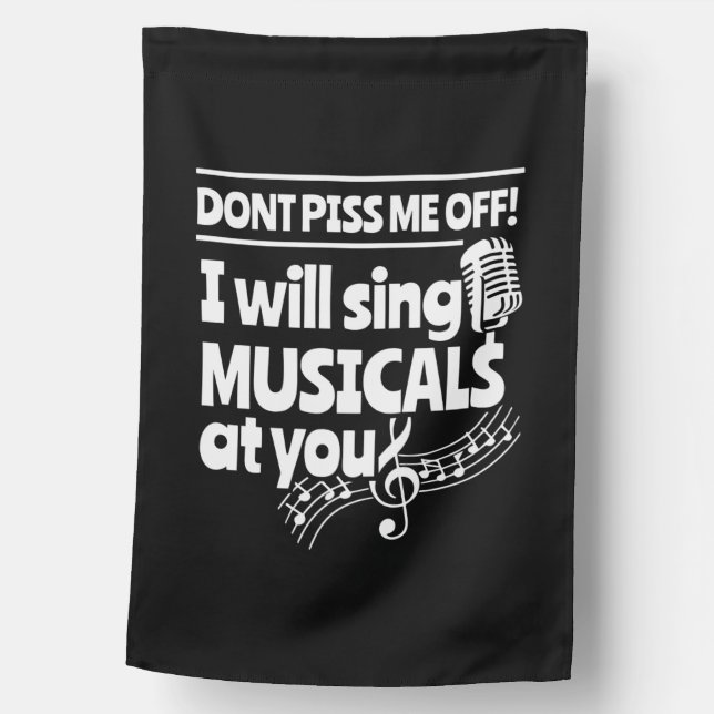 Actor Will Sing Musicals At You House Flag (Front)