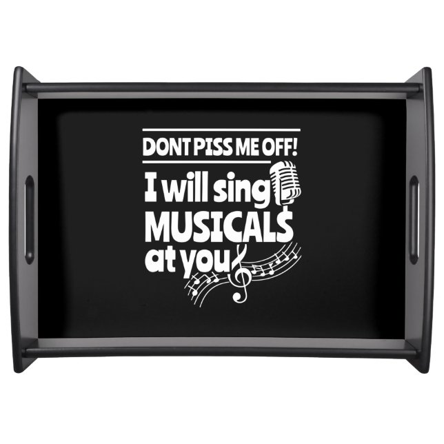 Actor Will Sing Musicals At You Serving Tray (Front)