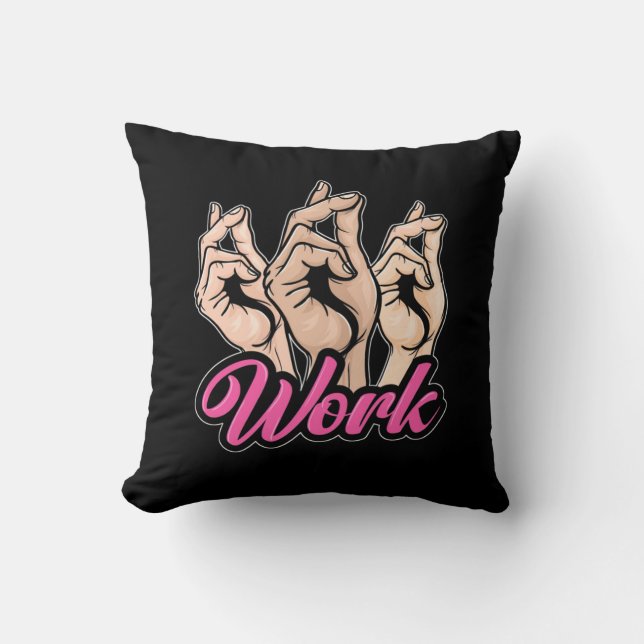 Actor Work Throw Pillow (Front)