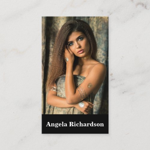 Actors and Models Modern Minimalist Business Card